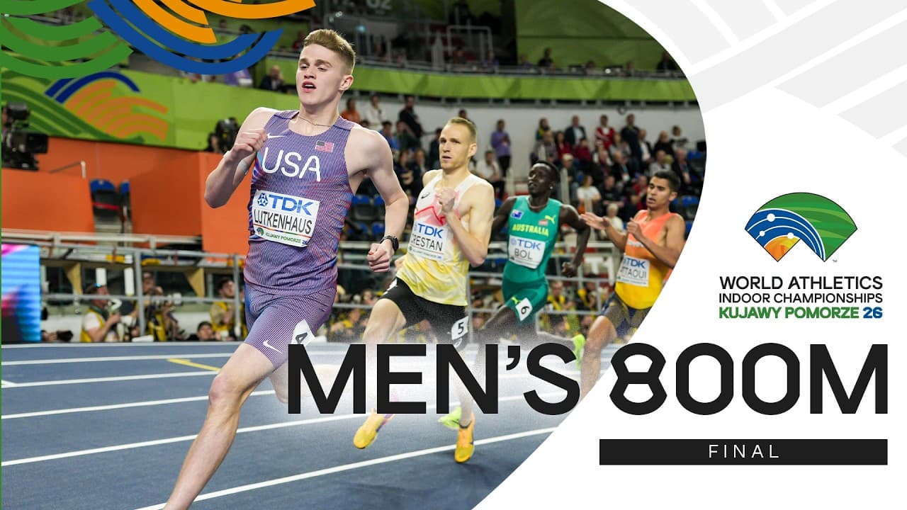 Full Men's 800m Final  | World Indoor Championships Kujawy Pomorze 26