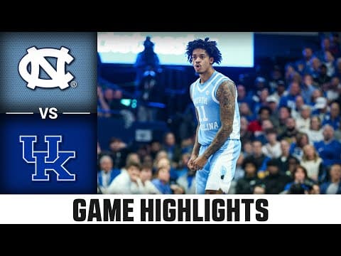North Carolina vs. Kentucky Game Highlights | 2025-26 ACC Men's Basketball