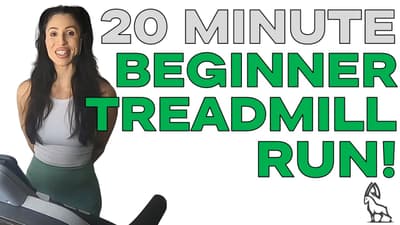 20-Min Beginner Treadmill Workout 🏃 Easy Run Intervals with Coach Rachael