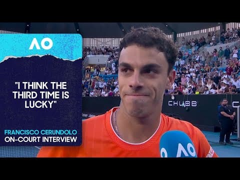 Francisco Cerundolo On-Court Interview | Australian Open 2026 Third Round