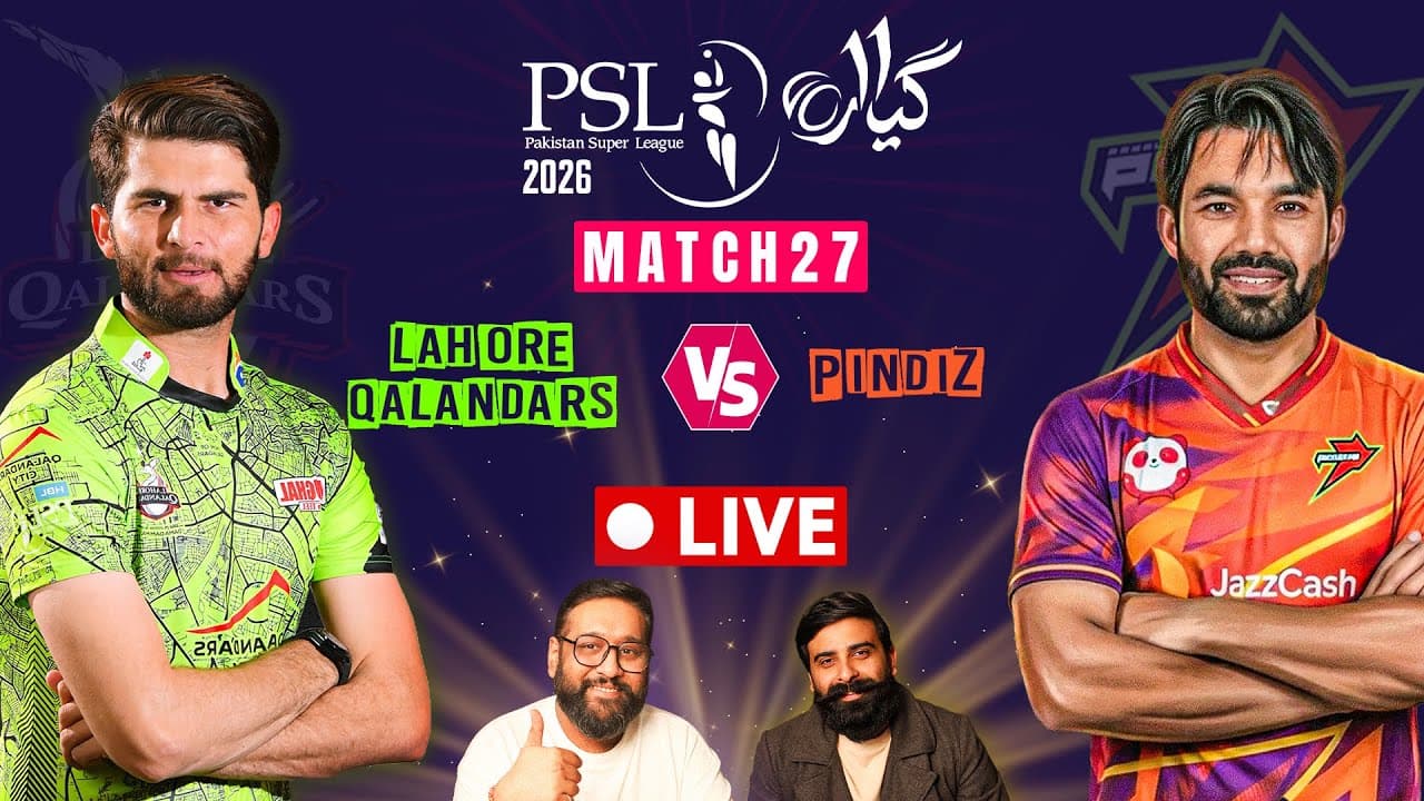 LQ vs Pindiz LIVE | Lahore Qalandars vs Rawalpindiz | PSL 11 Match 26 Watch Along