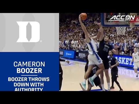 Duke's Cam Boozer Can Make Big Highlights
