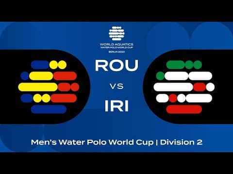LIVE | Romania vs Iran | Men's Water Polo World Cup 2023 | Berlin