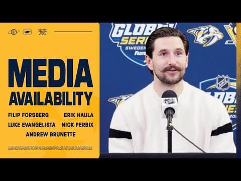 Forsberg, Haula, Evangelista, Perbix & Brunette Media Availability: Nov. 12, 2025