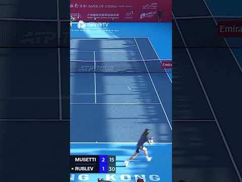 Rublev picks his spot 🎯 #tennis #atptour #BCHKTO2026 #Rublev #highlights #sports