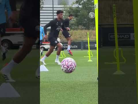 👀 POV You're a ball in a Man City Training Session ⚽️ #football #mancity #shorts #youtubeshorts