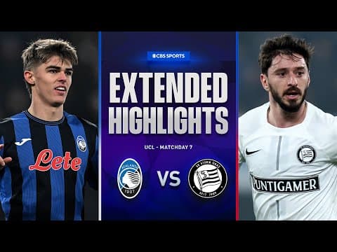 Atalanta vs. Sturm Graz: Extended Highlights | UCL League Phase MD 7 | CBS Sports Golazo