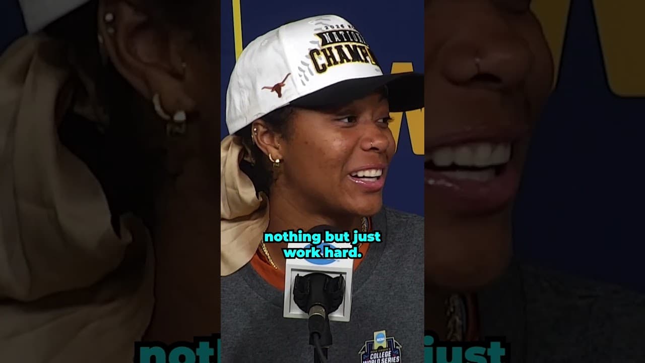 Reese Atwood's Texas teammates talk about her influence after winning the WCWS title 🤘 #shorts