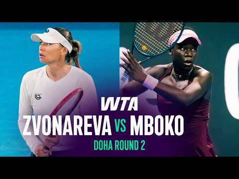 Vera Zvonareva vs. Victoria Mboko | 2026 Doha Round 2 | WTA Match Highlights