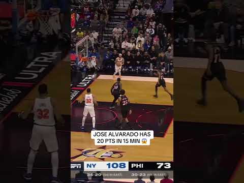 Alvarado drops 20 PTS in 15 minutes 🔥