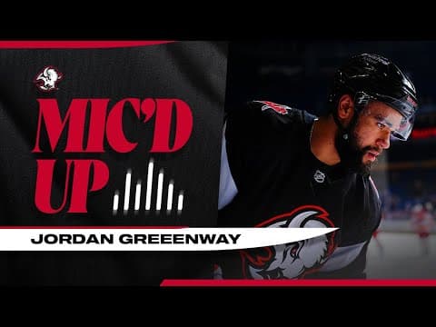 "You Good Big Dog?" | Jordan Greenway Mic'd Up In Buffalo Sabres Game vs Calgary Flames