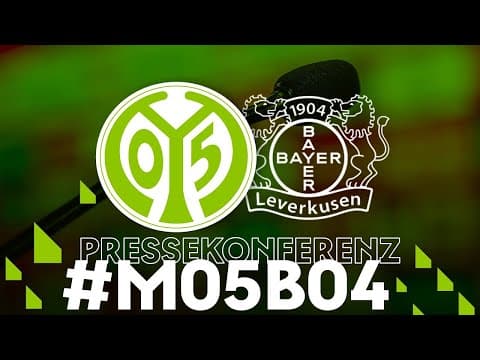 Die PK nach dem Spiel gegen Leverkusen | #M05B04  | #05ertv | Saison 2025/26