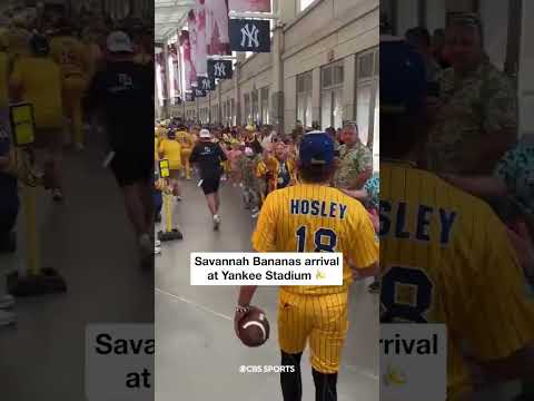Savannah Bananas are ready to take on Yankee Stadium 🍌🏟️ #shorts