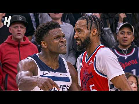 Anthony Edwards HITS a COLD-BLOODED CLUTCH THREE to ICE the Clippers 🧊🔥