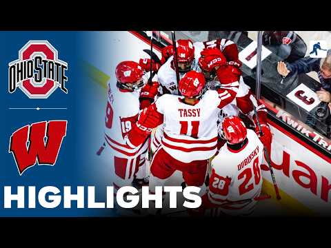 Ohio State vs Wisconsin | NCAA College Hockey | Highlights - February 13, 2026