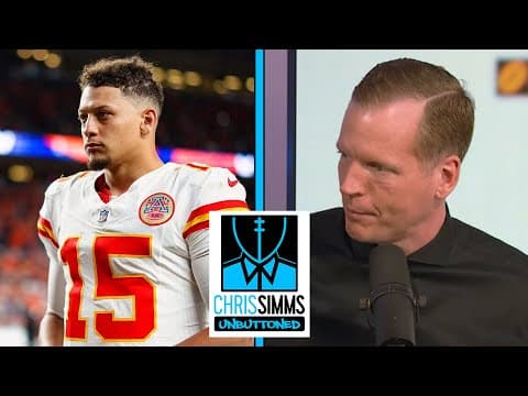 'Inconsistency' plaguing Patrick Mahomes, Chiefs' offense | Chris Simms Unbuttoned | NFL on NBC