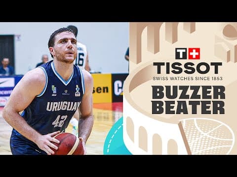 Martin Rojas 🇺🇾 | 🚨 TISSOT Buzzer Beater | FIBA Basketball World Cup 2027 Americas Qualifiers