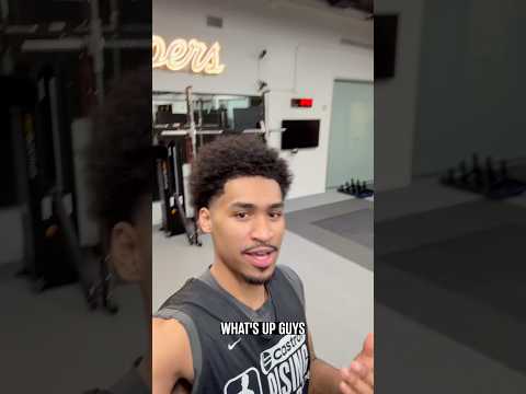 Dylan Harper checking in from Rising Stars! 🤳 #nbaallstar #nbaallstarweekend #spurs