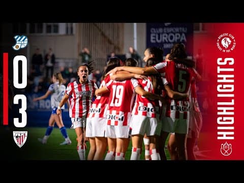 RESUMEN I CE Europa 0-3 Athletic Club | 1/8 Copa 2025/26