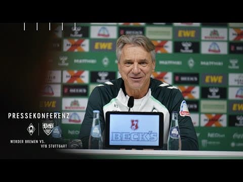 Pressekonferenz mit Horst Steffen vor Stuttgart I SV Werder Bremen vs. VfB Stuttgart