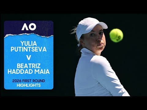 Yulia Putintseva v Beatriz Haddad Maia Highlights | Australian Open 2026 First Round