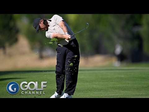 Tommy Fleetwood jars eagle on 15th hole to delight of Riviera crowd | Golf Channel