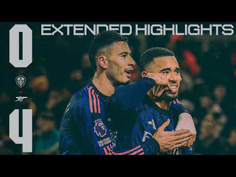 EXTENDED HIGHLIGHTS | Leeds vs Arsenal (0-4) | Four goals, and all three points | Premier League