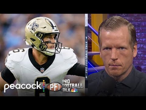 Saints have been 'impressive' with Tyler Shough starting at QB | Pro Football Talk | NFL on NBC