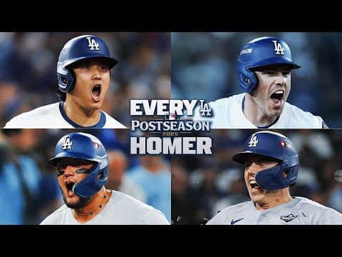 ALL POSTSEASON HOME RUNS hit by the 2025 World Series Champion Dodgers! (Ft. Shohei, Freddie & MORE)