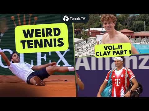 Marriage Proposals, Sinner Pool Dive & Clay Falls 🤣 | Weird Tennis Vol. 11 Clay SZN Part 1