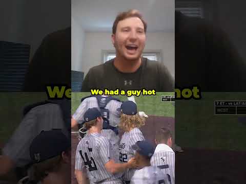 Banana Ball's Andy Archer reacts to 121-pitch complete game shutout at Georgia Tech ⚾️ #shorts