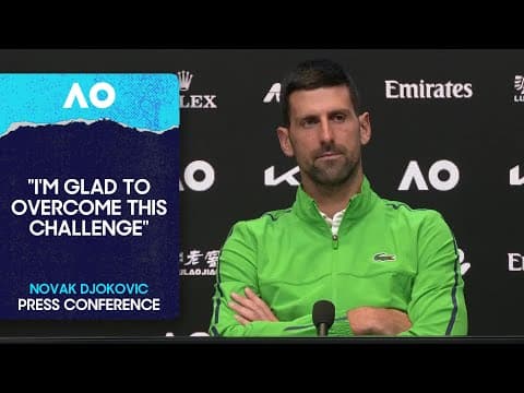 Novak Djokovic Press Conference | Australian Open 2026 Third Round