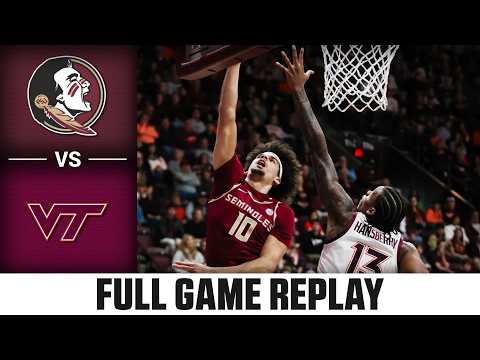 Florida State vs. Virginia Tech Full Game Replay | 2025-26 ACC Men's Basketball