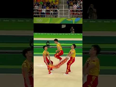Bet you didn’t see that coming. ⚡️ #Olympics #Gymnastics