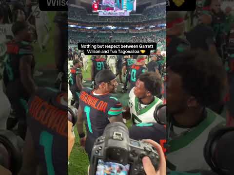 Tua & Garrett showing love after their MNF matchup 🤝