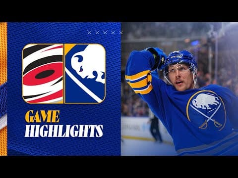 Beck Malenstyn Insane Breakaway Goal In Buffalo Sabres 4-1 Win Over Carolina Hurricanes | Highlights