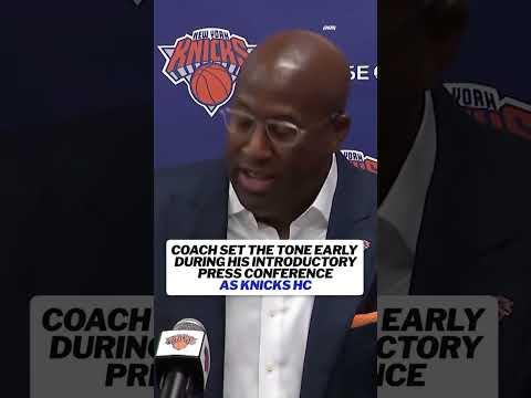 This is how Mike Brown opened up his introductory press conference as the Knicks HC back in 2025 🔥