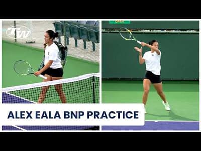 Watch Alex Eala Practice at BNP Paribas Open 2026 | On-Court Tennis Gear Breakdown 🔥
