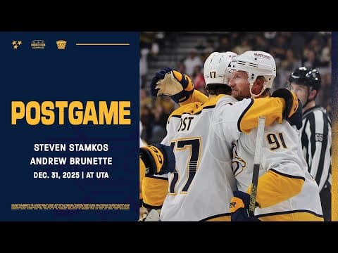 Steven Stamkos & Andrew Brunette - Postgame: Dec. 31, 2025