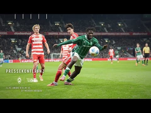 Pressekonferenz nach dem Heimspiel gegen Union Berlin | SV Werder Bremen