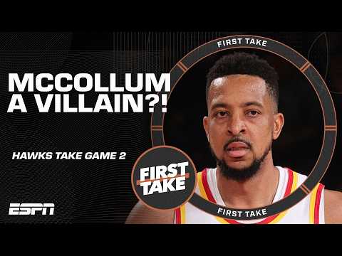 CJ McCollum the VILLAIN?! 😈 Perk and Wilbon react to Hawks-Knicks Game 2 at MSG | First Take