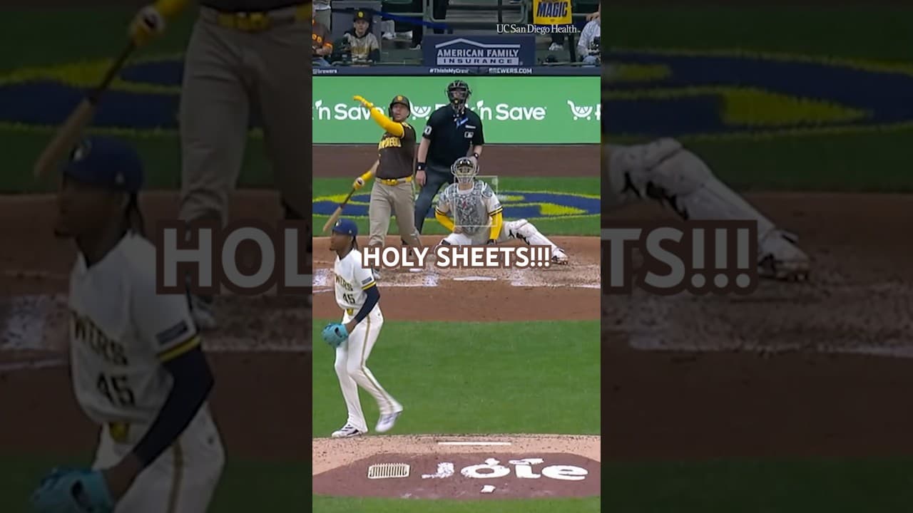 HOLY SHEETS!!! #mlb #padres #homerun #baseball #highlights #sandiegopadres #gavinsheets