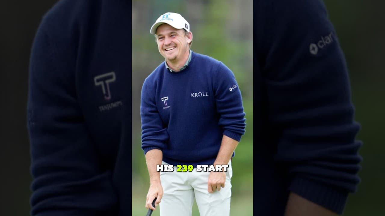 His first PGA tour win after 239 starts. A car accident that almost ended everything #golf #pga
