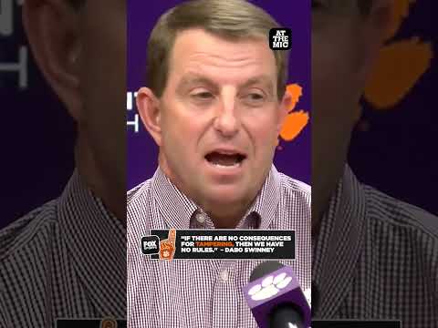 Dabo Swinney breaks down alleged tampering in College Football #clemson #football #CFB