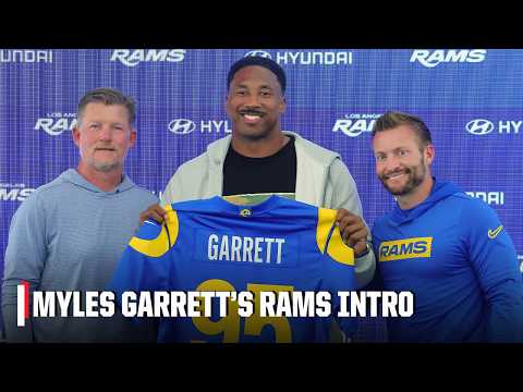 Myles Garrett Rams introduction: L.A.'s WINNING CULTURE & more [FULL PRESS CONFERENCE] | NFL on ESPN