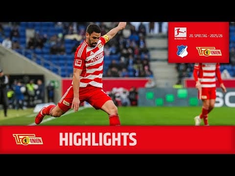 "Haben eigentlich ein gutes Spiel gemacht" | Highlights #TSGFCU | 1. FC Union Berlin
