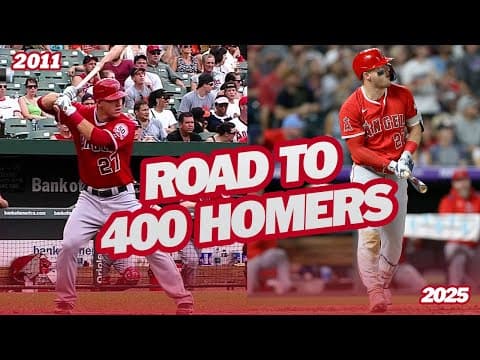 From Mike Trout's first HR in 2011 to his 400th in 2025, relive all the notable homers in between 😎