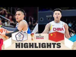 Chinese Taipei v China | Highlights | FIBA Basketball World Cup 2027 Asian Qualifiers