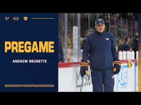 Andrew Brunette Pregame: Jan. 20, 2026