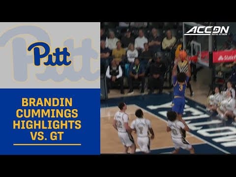 Pitt's Brandin Cummings Highlights vs. Georgia Tech